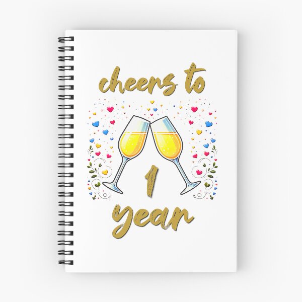 Item preview, Cheers to 1 year Anniversary Celebrating designed and sold by 4TeeToo.