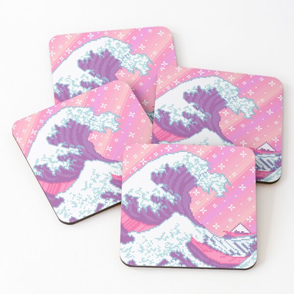 Item preview, Great Wave Pixel Art designed and sold by AlleenasPixels.