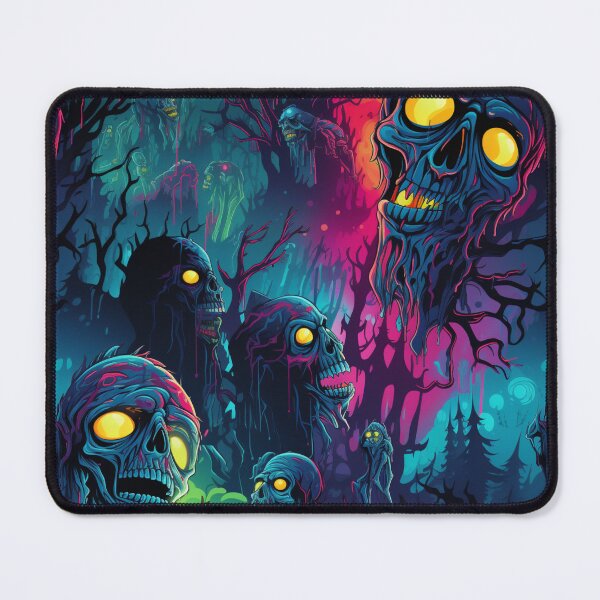 Item preview, Neon Nightmare: Blue Moon Zombies designed and sold by Digitalodyssey.