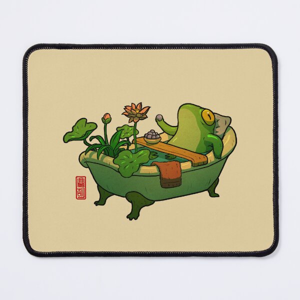 Item preview, bathtime frog designed and sold by DingHuArt.