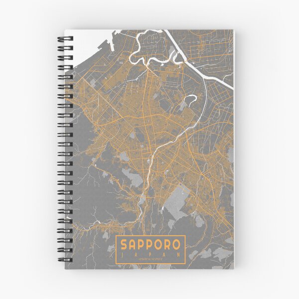 Item preview, Sapporo City Map of Hokkaido, Japan - Bauhaus designed and sold by deMAP.