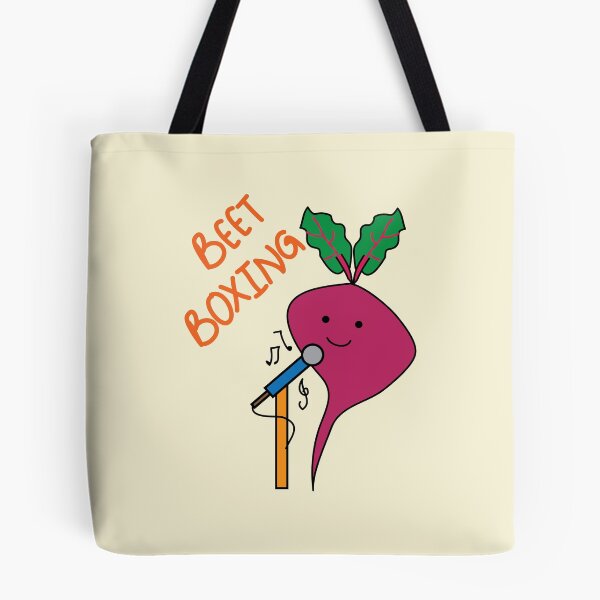 Item preview, Beatboxing cute pun with beet designed and sold by fluffyfamcraft.
