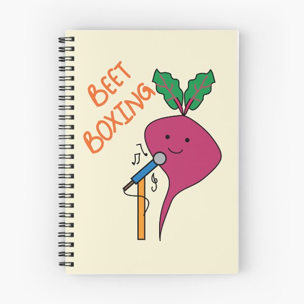 Item preview, Beatboxing cute pun with beet designed and sold by fluffyfamcraft.