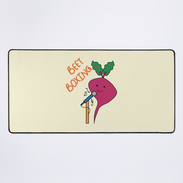 Item preview, Beatboxing cute pun with beet designed and sold by fluffyfamcraft.