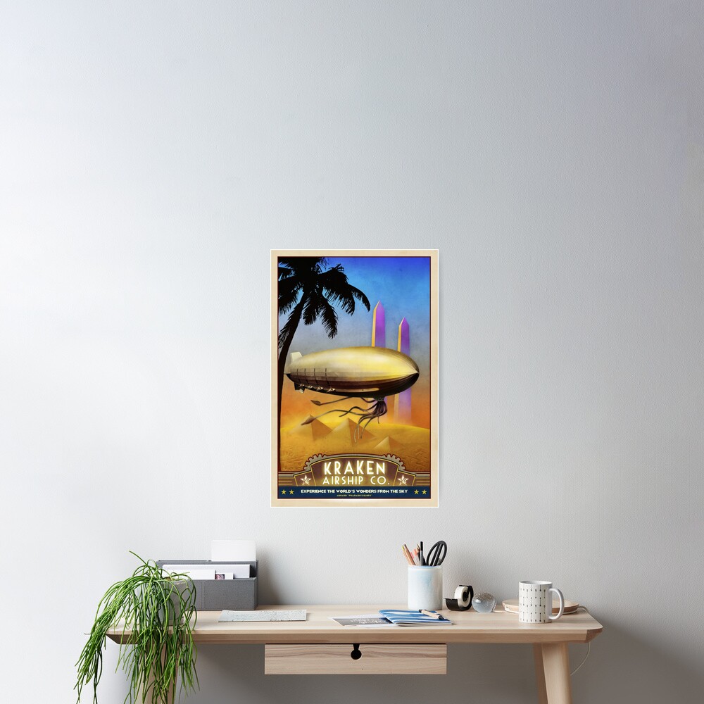 Steampunk Airship: Pharaoh's Glory Poster