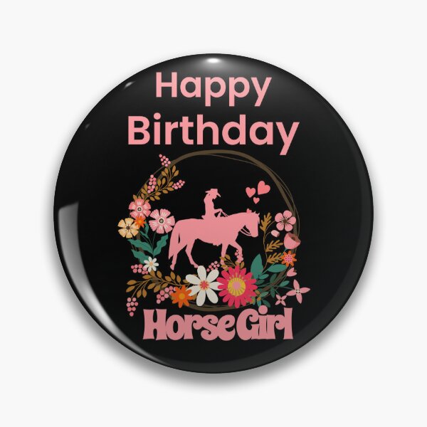 Item preview, Happy Birthday Horse Girl Western designed and sold by LeosCloset.