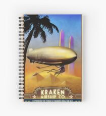 Steampunk Airship: Pharaoh's Glory Spiral Notebook