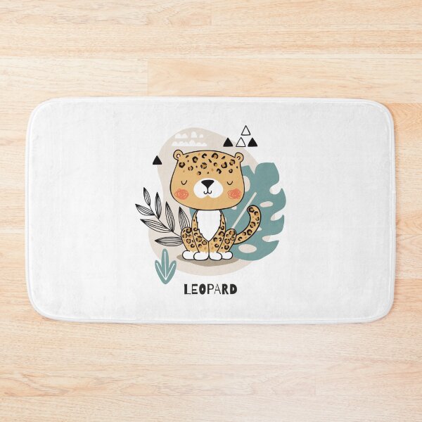 Item preview, baby leopard in jungle, little leopard in jungle, cartoon leopard in jungle designed and sold by GreyStanzione1.