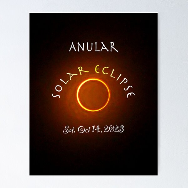 Item preview, Anular Total Eclipse Oct, 14, 2023 designed and sold by Kuetspal-Lin.