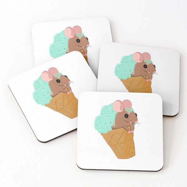 Item preview, Cute Icecream Rat designed and sold by Piper Strange.