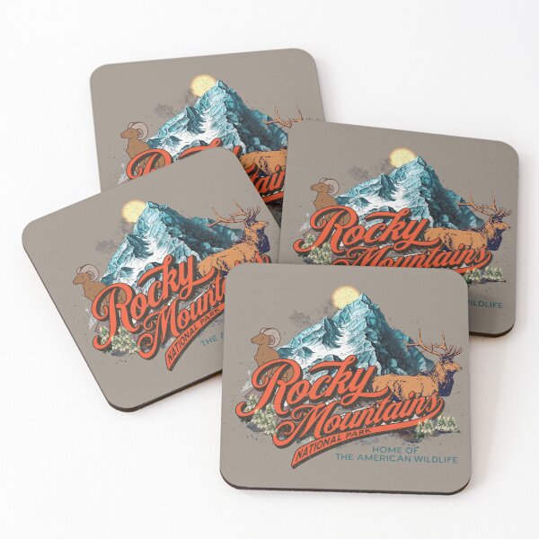 Item preview, Rocky Mountains National Park Vintage Design Colorado designed and sold by WanderQuestCo.