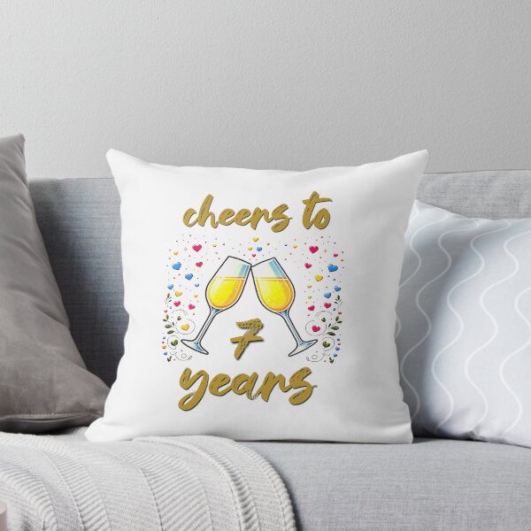 Item preview, Cheers to 7 years Anniversary Celebrating designed and sold by 4TeeToo.