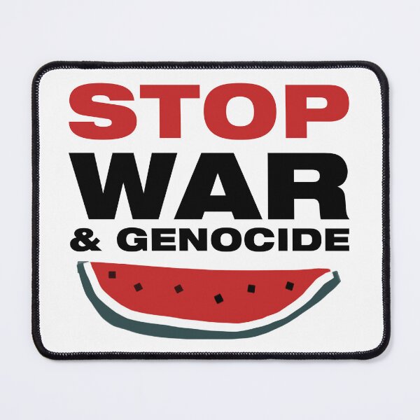 Item preview, STOP WAR AND GENOCIDE designed and sold by Ekira Pop Pixel.