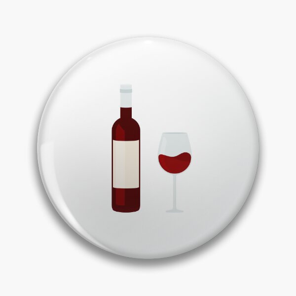 Item preview, Glass Of Red Wine And Wine Bottle designed and sold by THP Creative.
