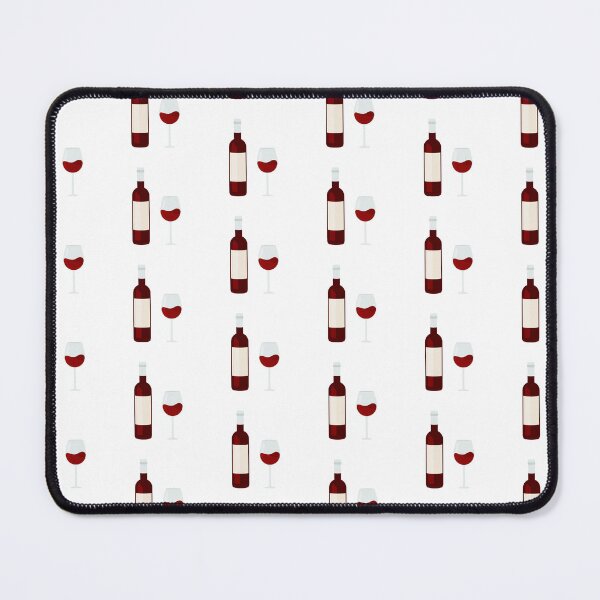 Item preview, Glass Of Red Wine And Wine Bottle designed and sold by THP Creative.