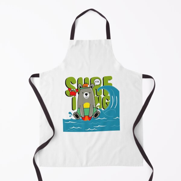 Item preview, cool bear sitting pose, cool bear surfing, cool bear surfboarder sitting designed and sold by GreyStanzione1.