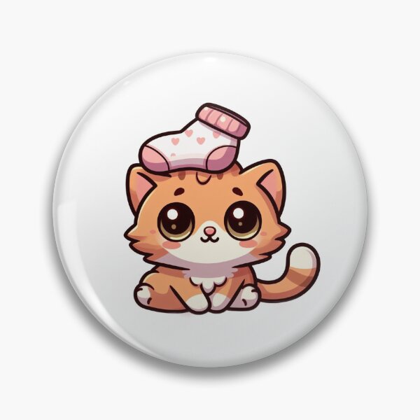 Item preview, Cute orange kitty with a sock designed and sold by Wxjtecki.
