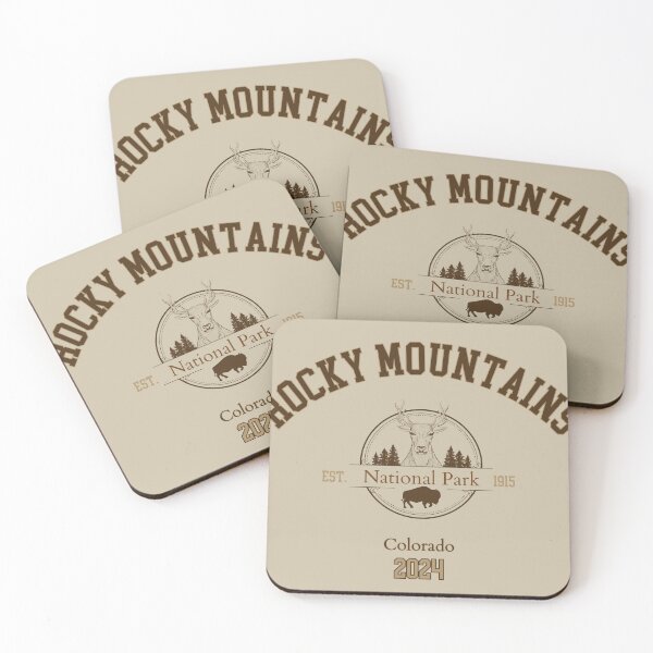 Item preview, Rocky Mountains National Park Vintage Design Colorado designed and sold by WanderQuestCo.
