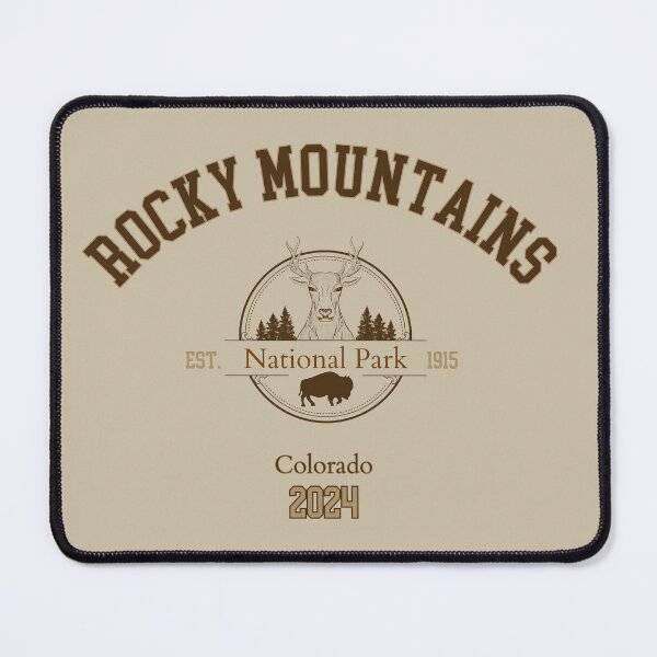 Item preview, Rocky Mountains National Park Vintage Design Colorado designed and sold by WanderQuestCo.