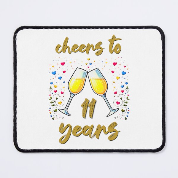 Item preview, Cheers to 11 years Anniversary Celebrating designed and sold by 4TeeToo.