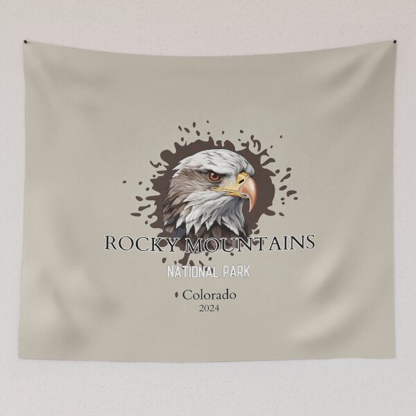 Item preview, Rocky Mountains National Park Vintage Design Colorado designed and sold by WanderQuestCo.