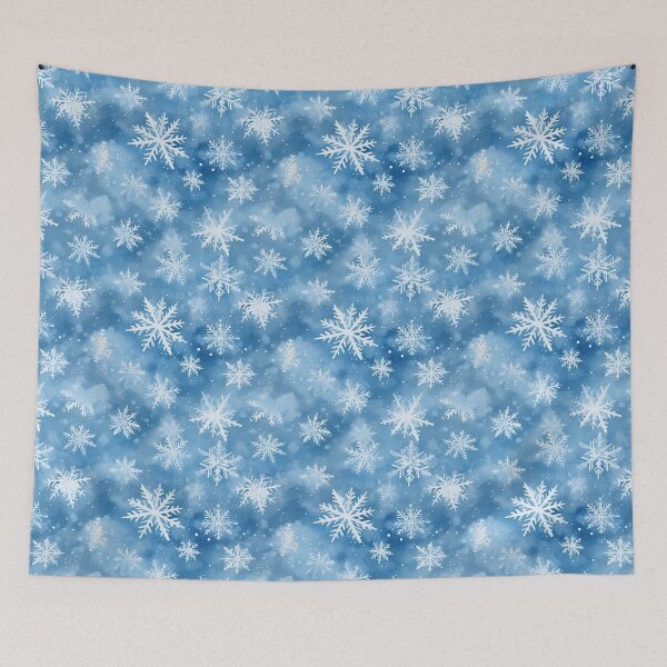 Item preview, Blue Winter Simple Snowflake Pattern designed and sold by JABG-01.
