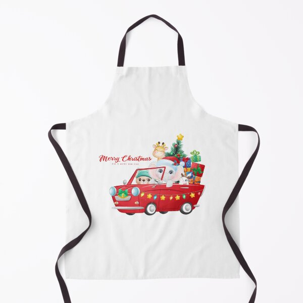 Item preview, animal on red car on Christmas day, Christmas with animal on red car, animal with Christmas stuff decoration designed and sold by GreyStanzione1.