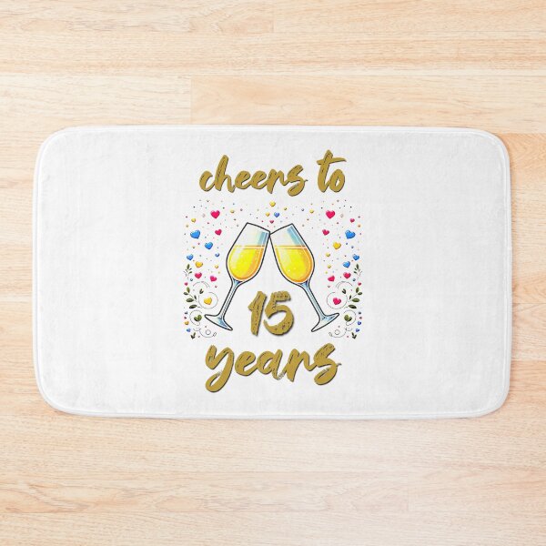 Item preview, Cheers to 15 years Anniversary Celebrating designed and sold by 4TeeToo.