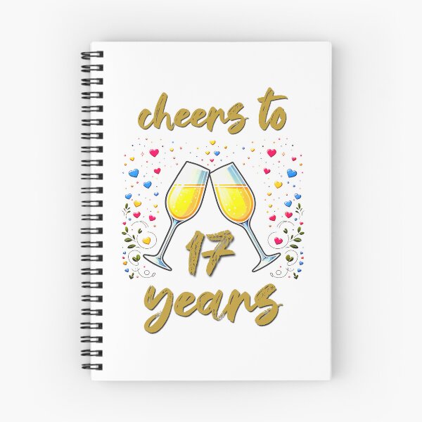 Item preview, Cheers to 17 years Anniversary Celebrating designed and sold by 4TeeToo.