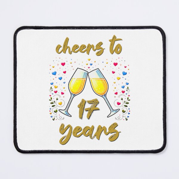 Item preview, Cheers to 17 years Anniversary Celebrating designed and sold by 4TeeToo.