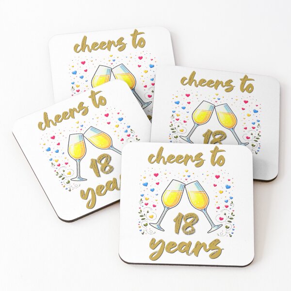 Item preview, Cheers to 18 years Anniversary Celebrating designed and sold by 4TeeToo.