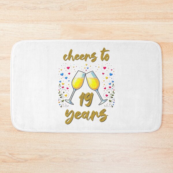 Item preview, Cheers to 19 years Anniversary Celebrating designed and sold by 4TeeToo.