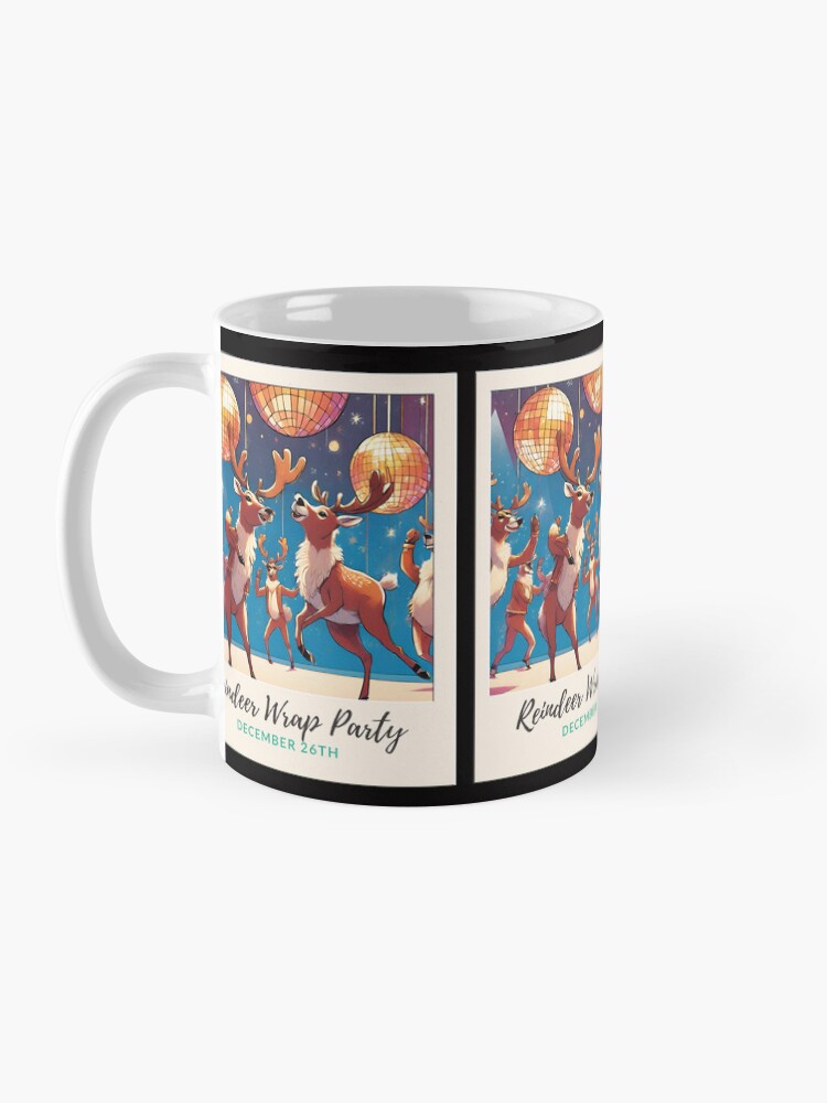 Thumbnail 3 of 6, Coffee Mug, Reindeer Wrap Party designed and sold by Eccentric Jude.