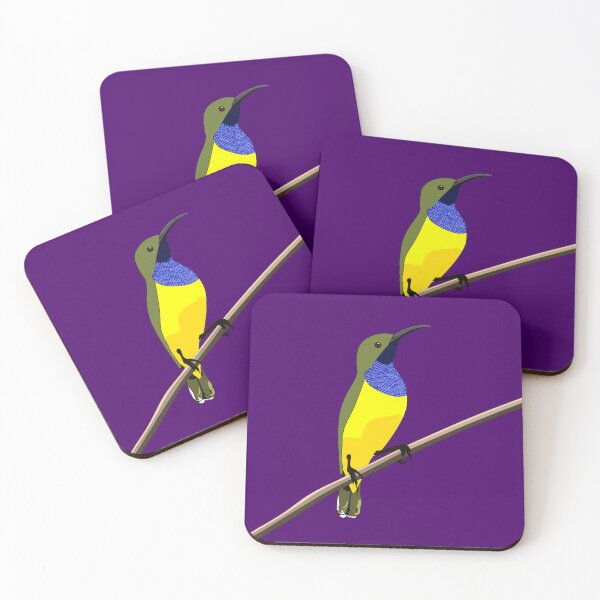 Item preview, Sunbird on purple designed and sold by CairnsBirders.
