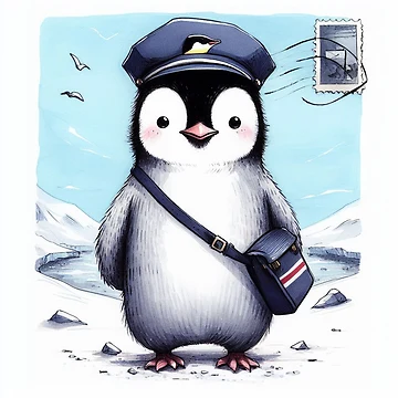 Artwork thumbnail, Postal Penguin by ComputerContent