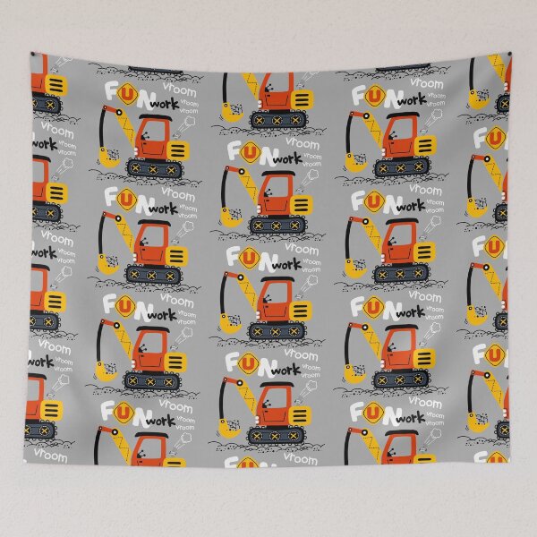 Item preview, watercolor dozer on site construction, fun dozer on site construction, fun work dozer on site construction designed and sold by GreyStanzione1.