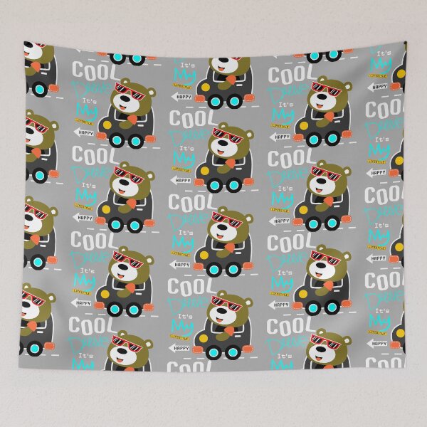Item preview, cool bear driver, cool bear driver sunglasses, cartoon cool bear driver designed and sold by GreyStanzione1.