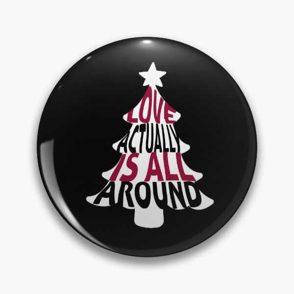 Item preview, Love Actually is All Around Christmas Tree Quote White designed and sold by baranskini.