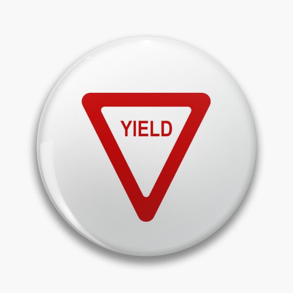 Item preview, Yield Sign Symbol In Red designed and sold by THP Creative.