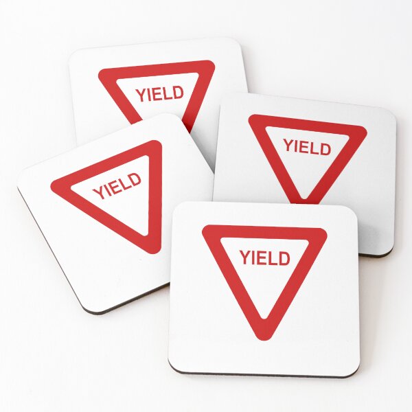 Item preview, Yield Sign Symbol In Red designed and sold by THP Creative.