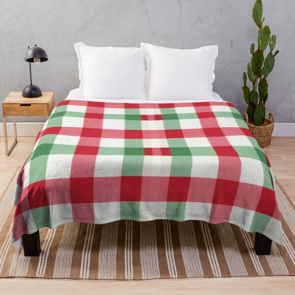 Item preview, Christmas Green and Red Gingham Checked Pattern designed and sold by AgathaZolastore.