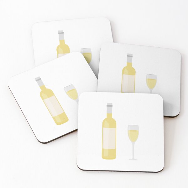 Item preview, Glass Of White Wine And Wine Bottle designed and sold by THP Creative.
