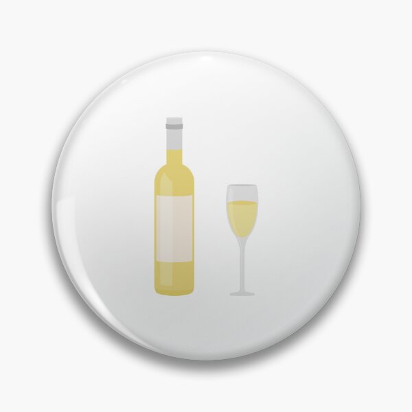 Item preview, Glass Of White Wine And Wine Bottle designed and sold by THP Creative.