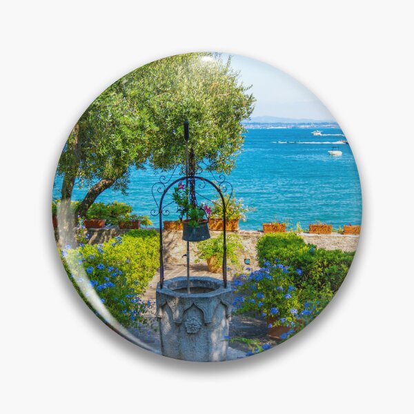 Item preview, Sirmione Gardens Portrait designed and sold by Roselyn Shoko.