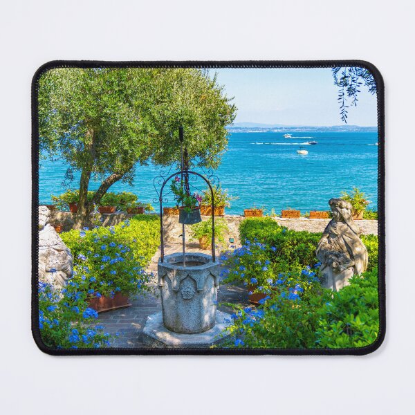 Item preview, Sirmione Gardens Portrait designed and sold by Roselyn Shoko.