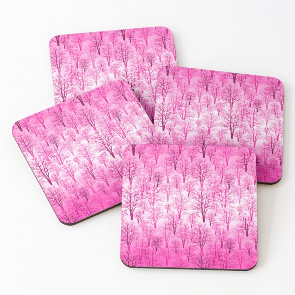 Item preview, An endless forest - bright pink, purple, fluorescent color/2 designed and sold by My-fake-places.