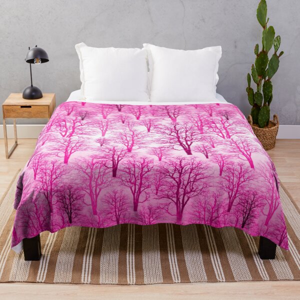 Item preview, An endless forest - bright pink, purple, fluorescent color/2 designed and sold by My-fake-places.