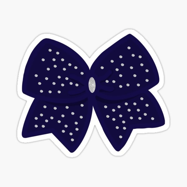 Blue/black bow - Bow - Sticker