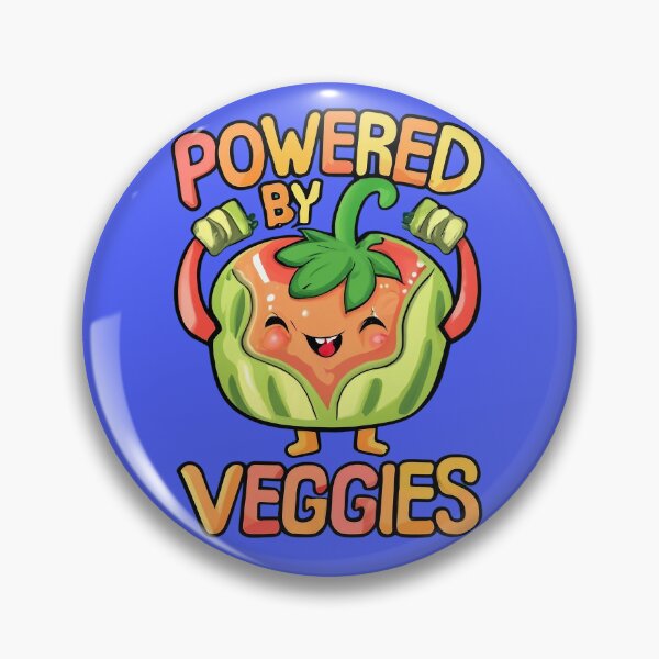 Item preview, Powered by Veggies. Make a statement that resonates with your vegetarian lifestyle. Showcasing your commitment to a plant-based, cruelty-free, and eco-friendly journey.  gift for veggie-loving friend. designed and sold by bubblylive.