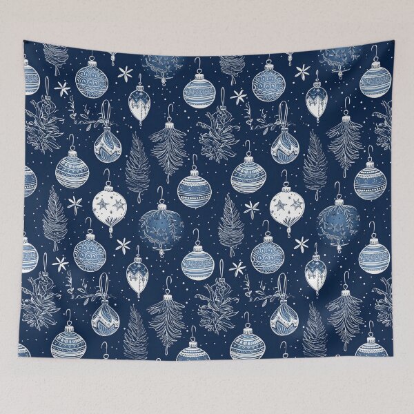 Item preview, Beautiful Blue Christmas Pattern designed and sold by JABG-01.